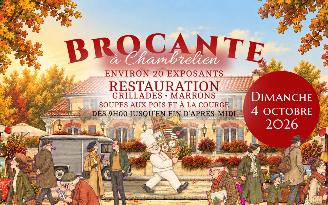 Brocante & Marché aux Puces RDV le 4 octobre 2026